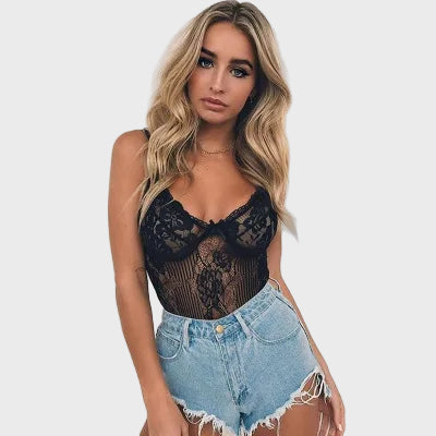 Ethereal Bloom Lace Bodysuit