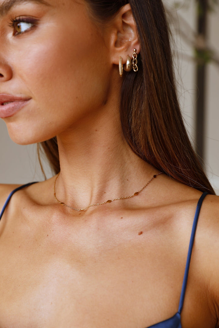 Cascading Life 18 Karat Gold-Plated Necklace