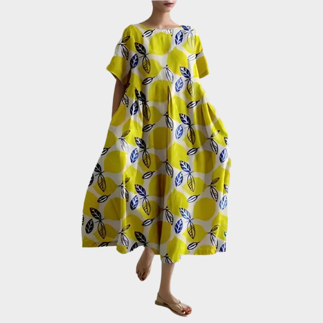 Comfortable Long Retro Dress