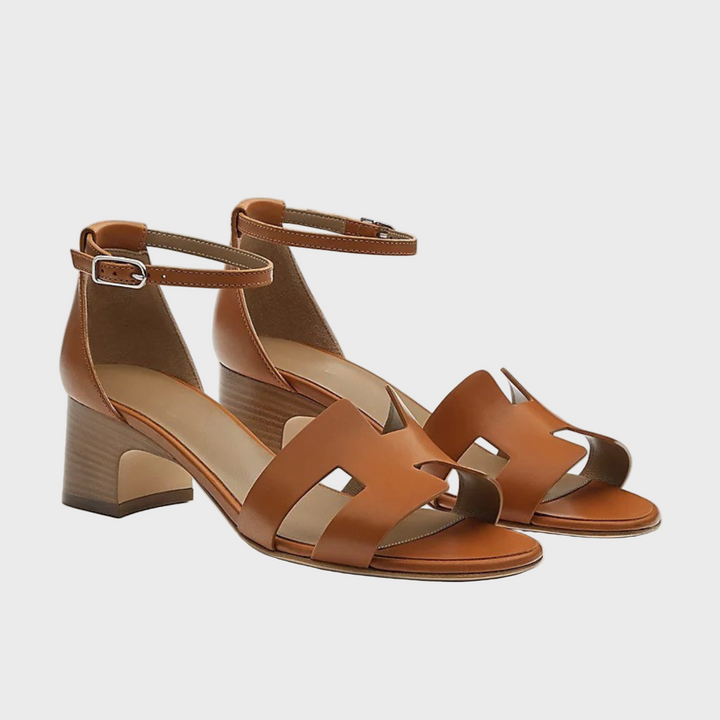 Midnight Grace Block Heel Sandals