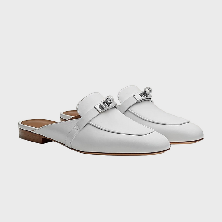 White Slip-On Loafers
