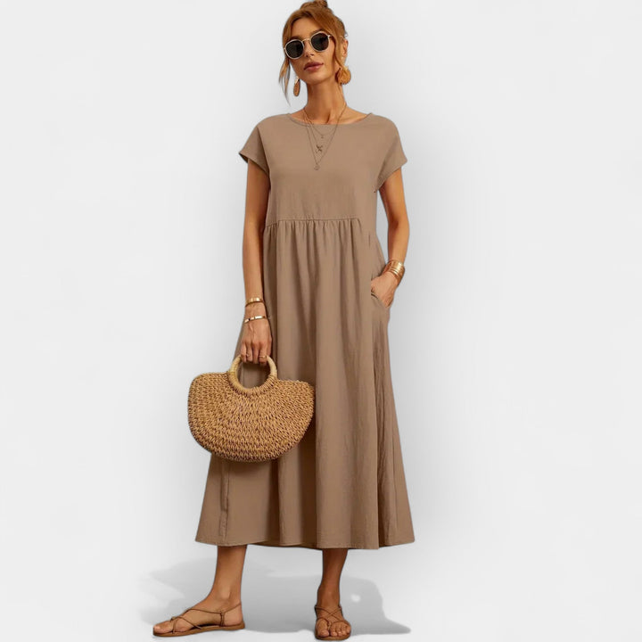 Lightweight Cotton Dress with Pockets
