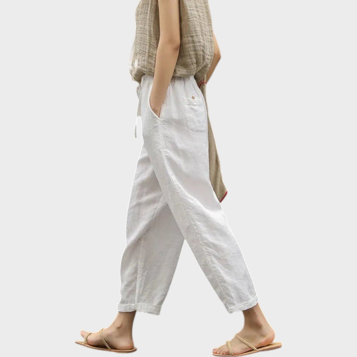 Serene Linen Drawstring Pants