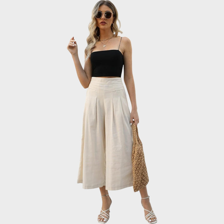Coastal Breeze Wide-Leg Linen Pants