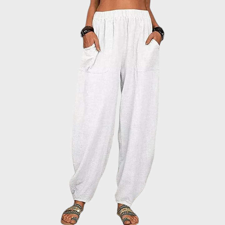 Coastal Breeze Relaxed Linen Pants