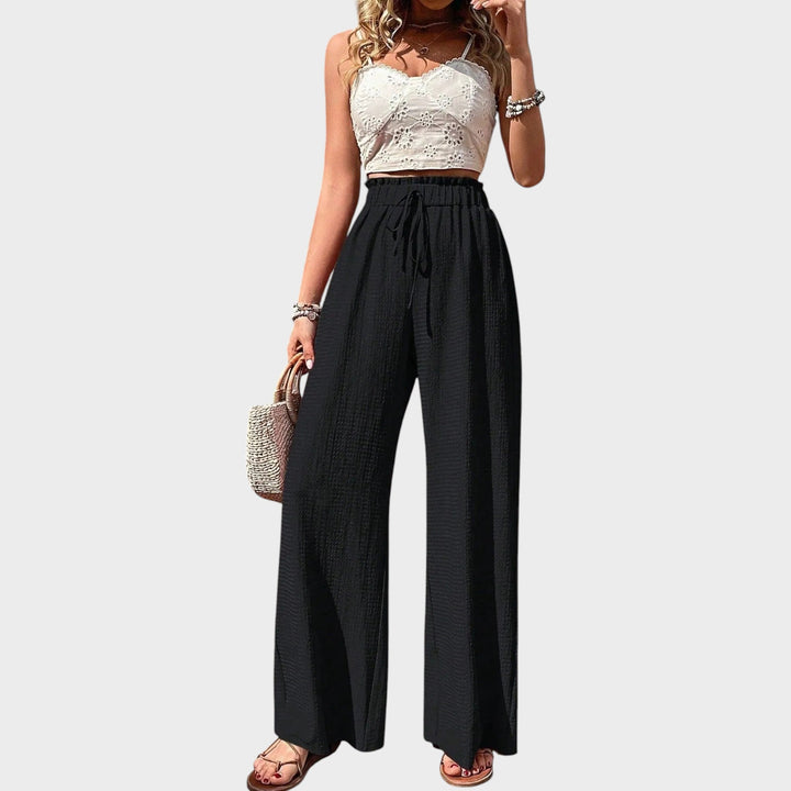 Breezy Linen Wide-Leg Pants