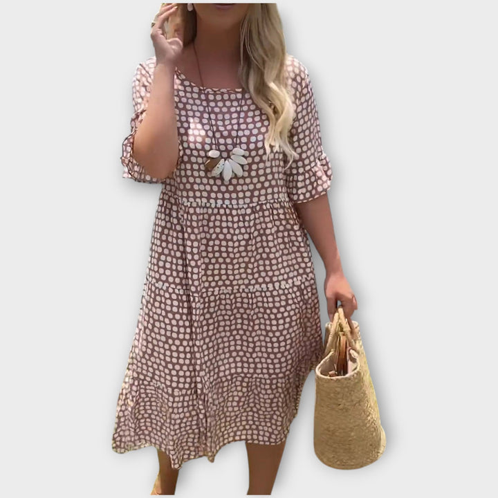 Breezy Polka Dot Midi Dress