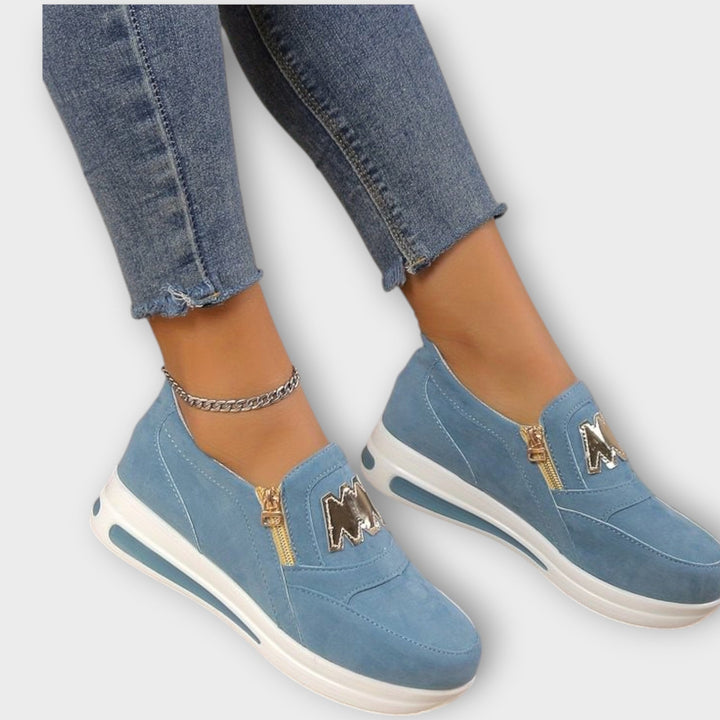 Crimson Edge Slip-On Sneakers  html Copy Edit