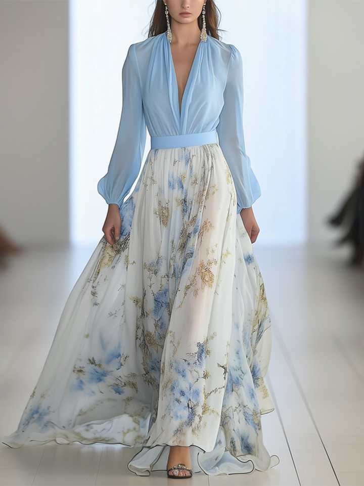 Soft Horizon Garden Dress