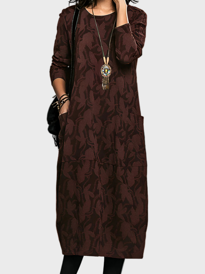 Dark Green Printed Kurti Dress