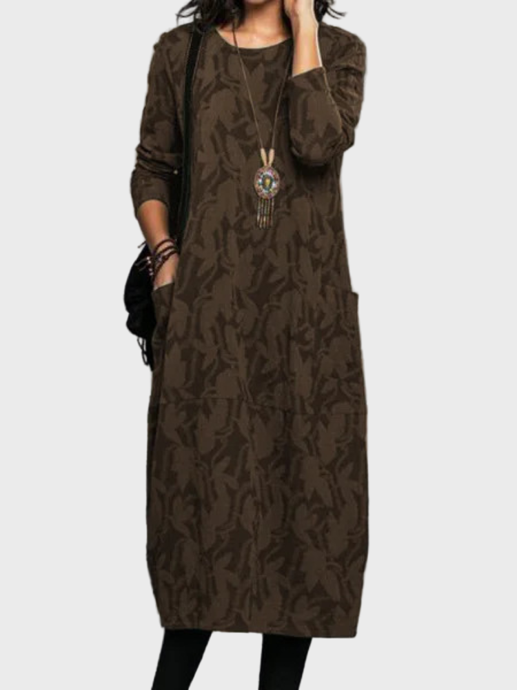 Dark Green Printed Kurti Dress