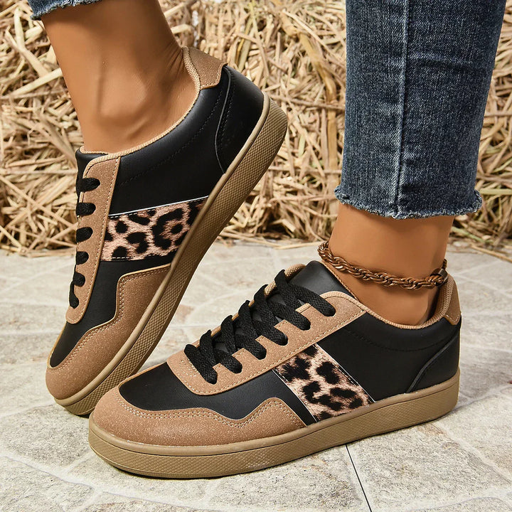 Urban Leopard Accent Sneakers