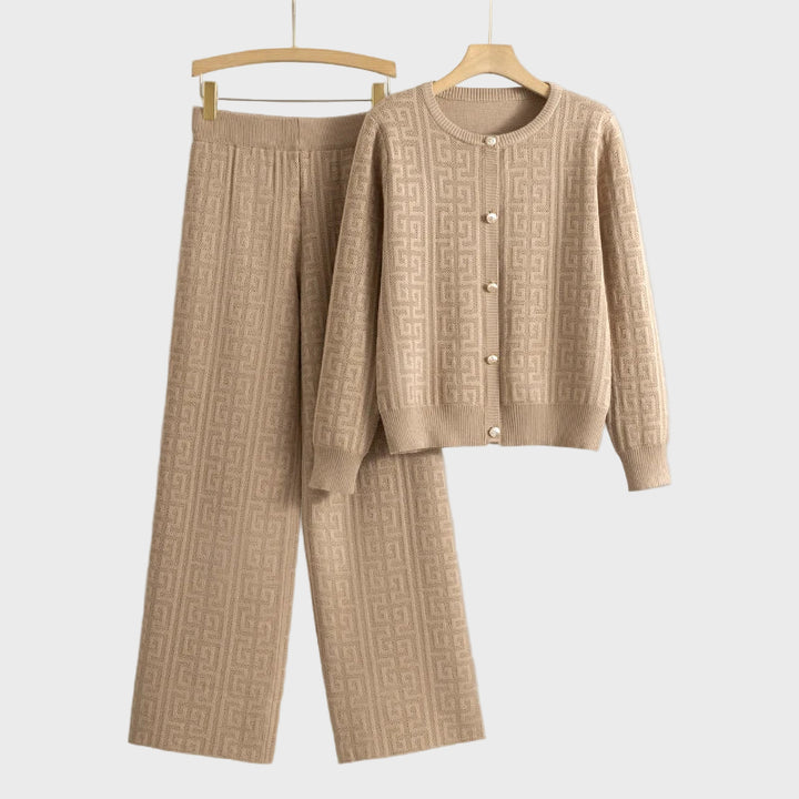 Beige Luxe Knit Set
