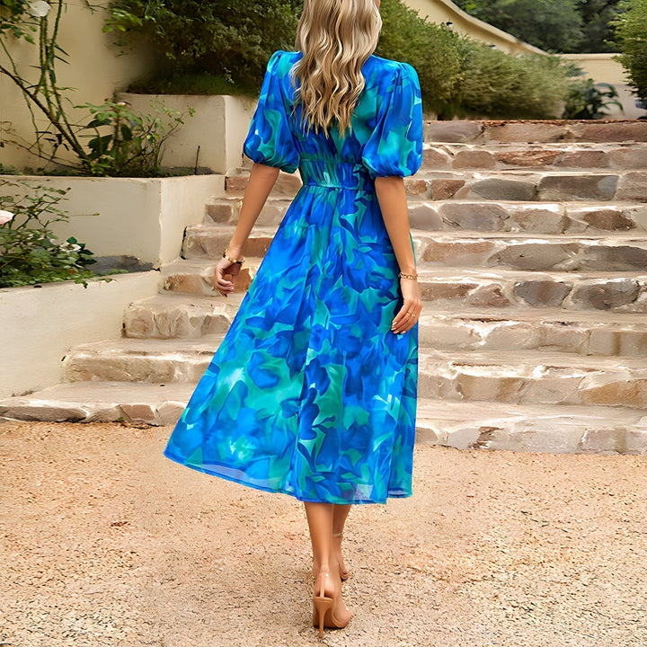 Coastal Blue Midi Dress