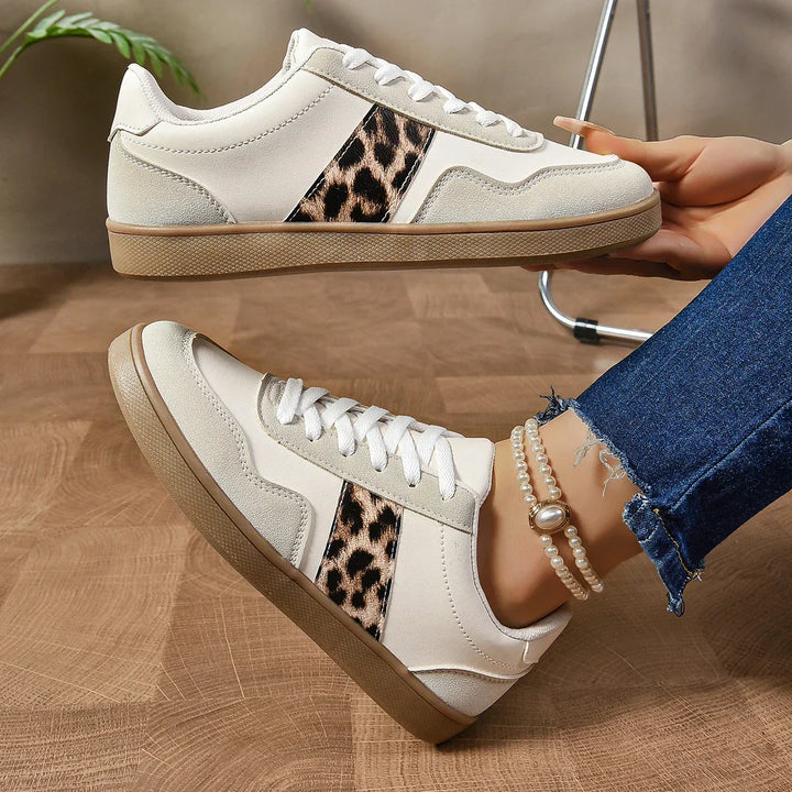 Urban Leopard Accent Sneakers