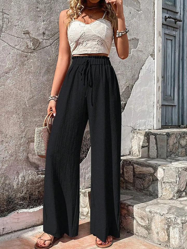 Breezy Linen Wide-Leg Pants
