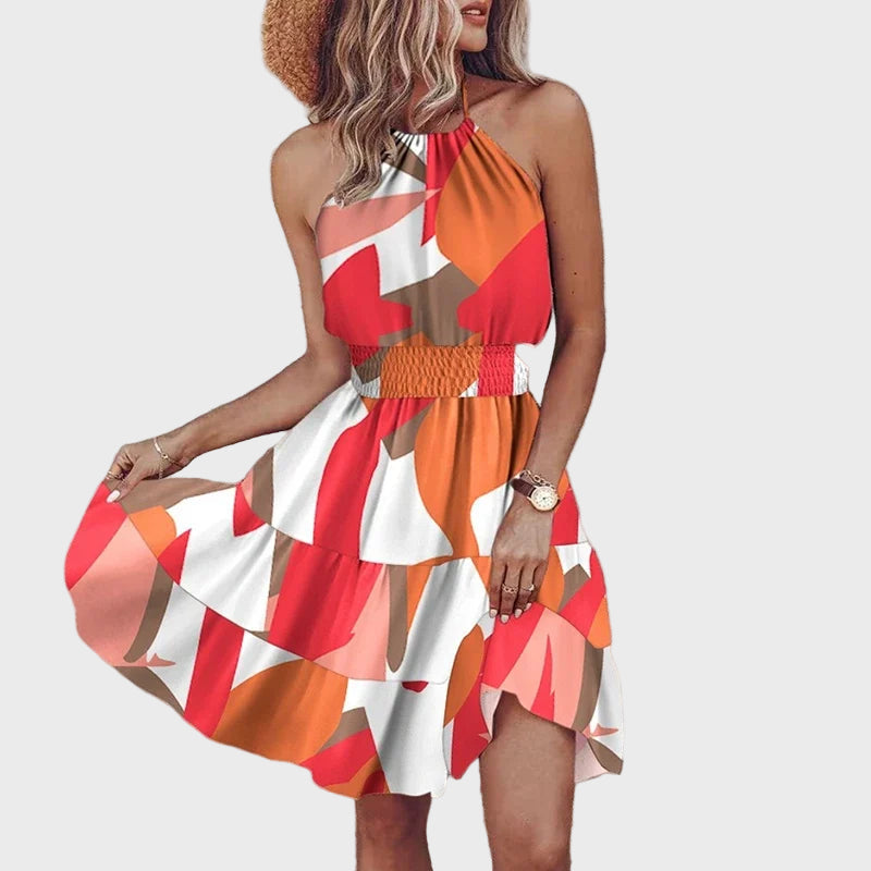 Halter Floral Summer Dress