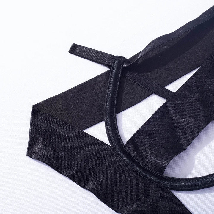 Noir Elegance Mesh Bodysuit