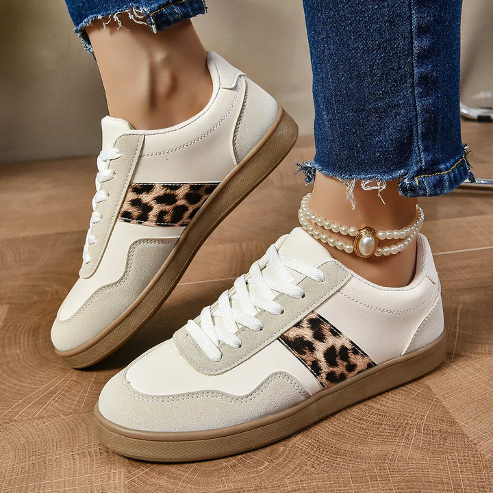 Urban Leopard Accent Sneakers