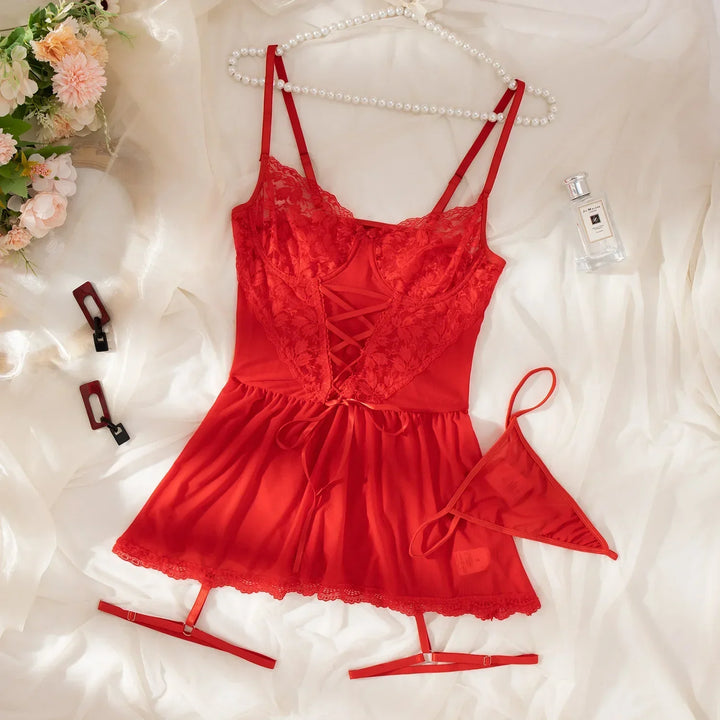 Midnight Lace Babydoll