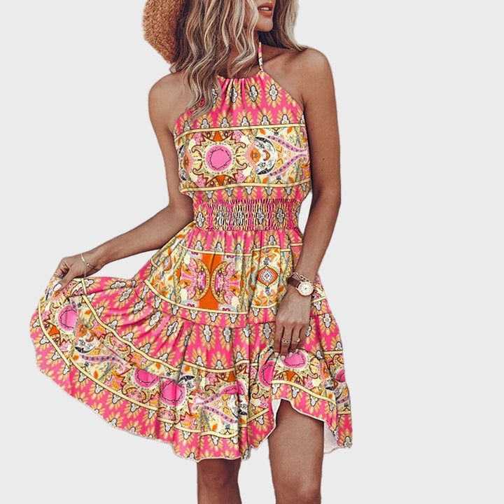 Halter Floral Summer Dress