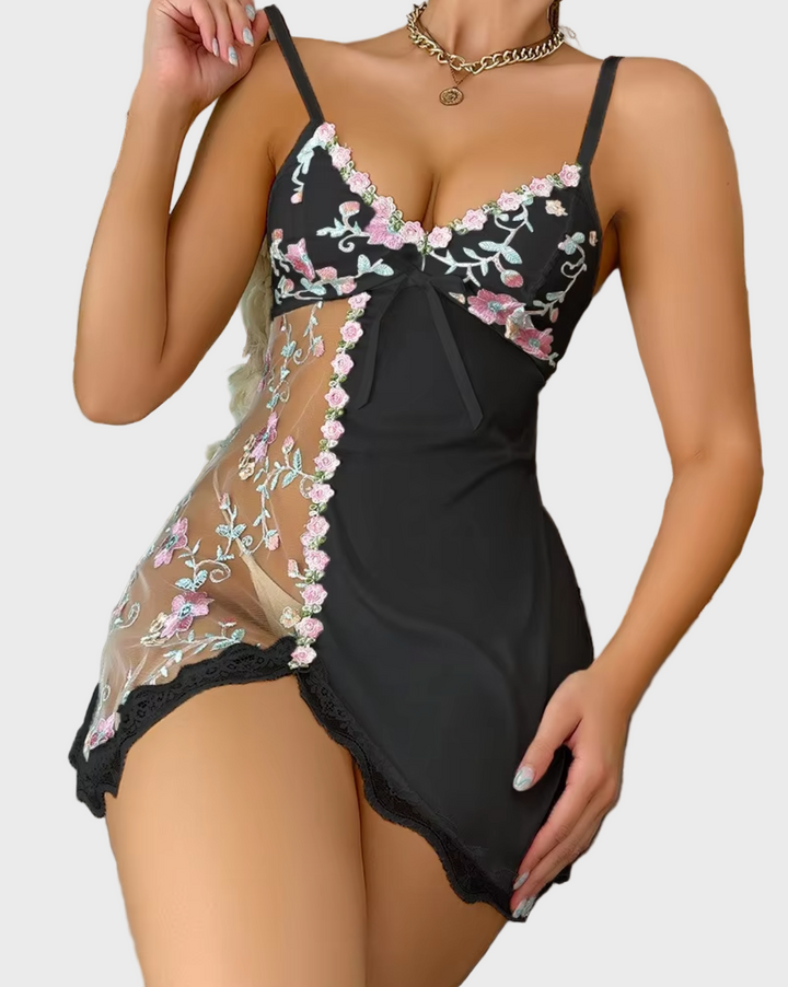 Blossom Whisper Satin Slip