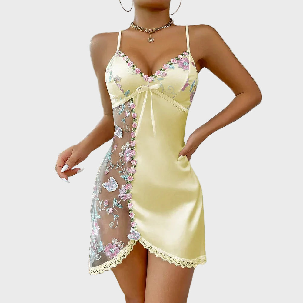 Blossom Whisper Satin Slip