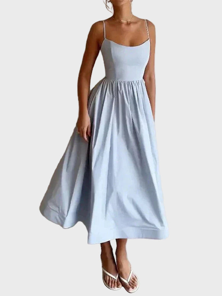 Elegant White Midi Dress