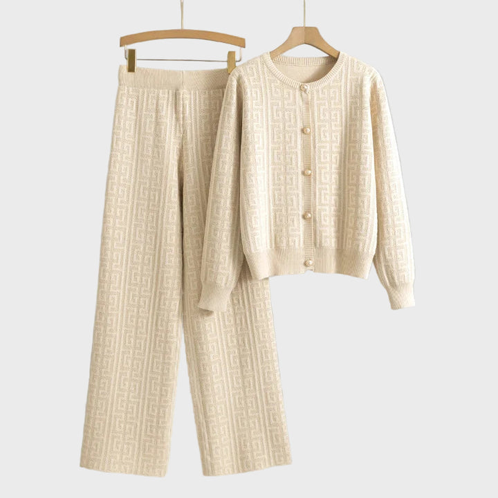 Beige Luxe Knit Set