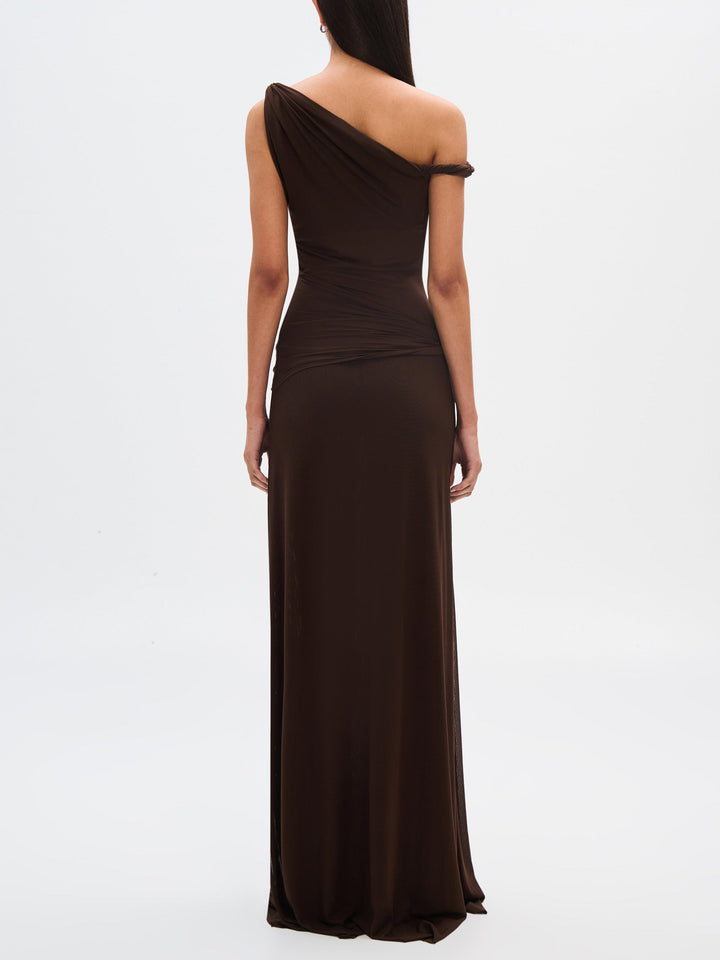 Selvara One-Shoulder Gown