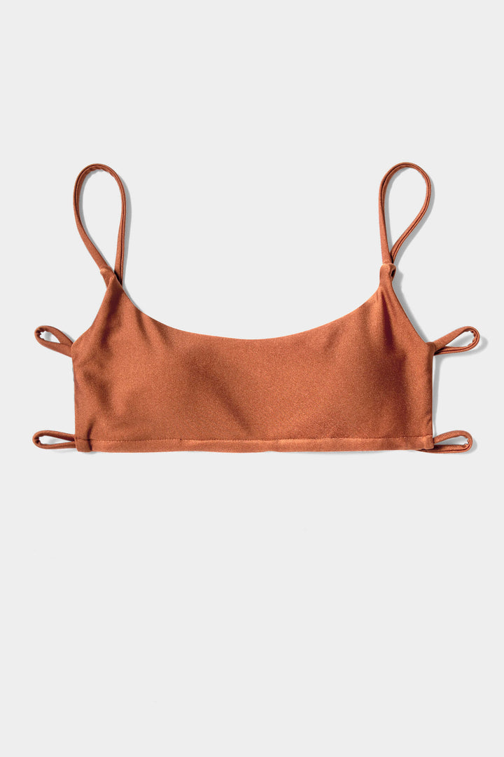 Capri Top - Shiny Burnt Sienna