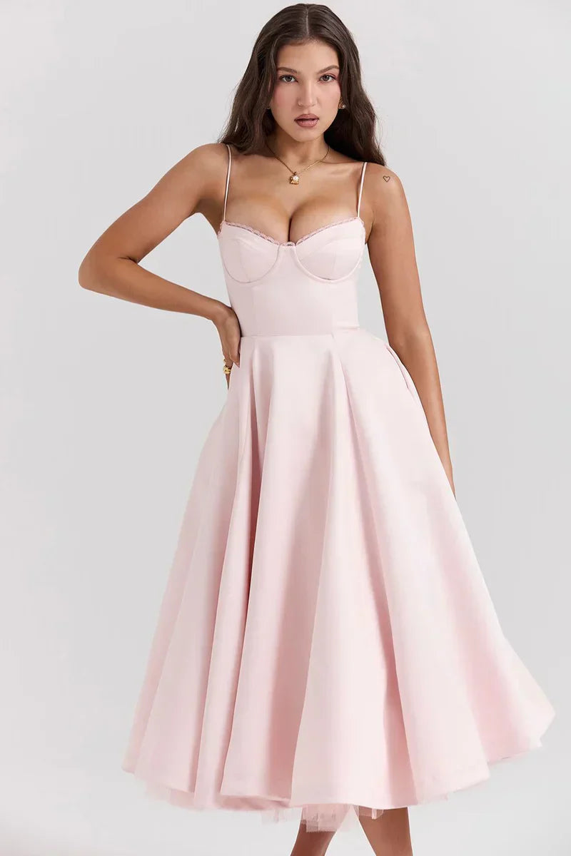 Delicate Tulle Accent Dress
