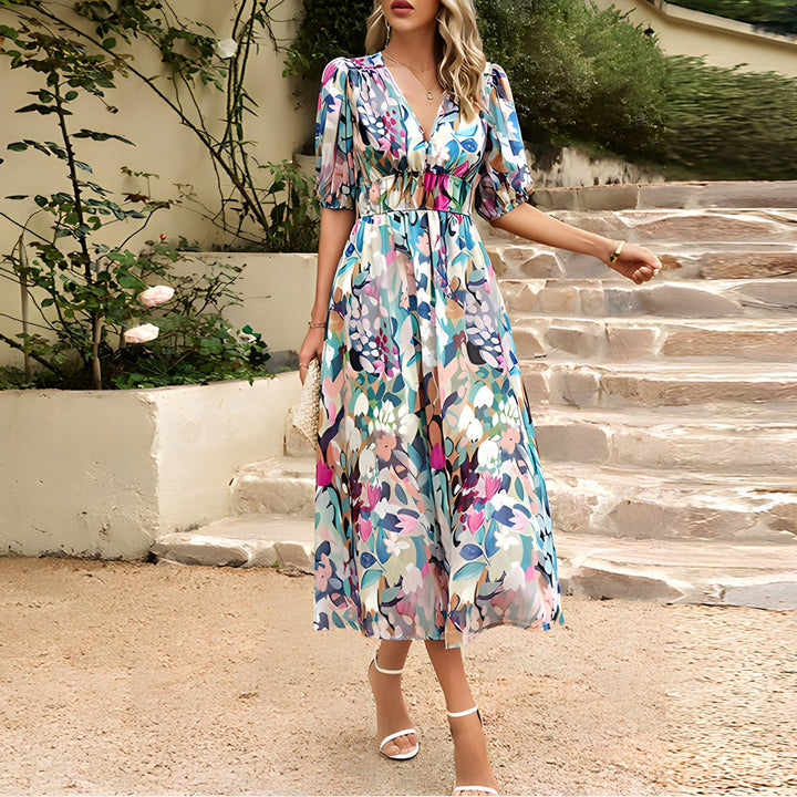 Coastal Blue Midi Dress