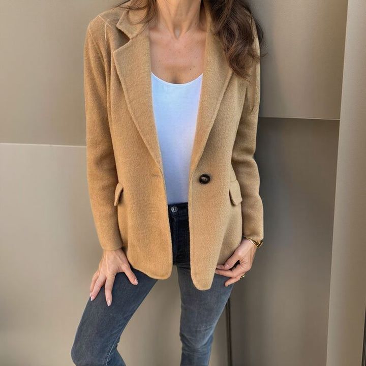 Amethyst Elegance Single-Button Blazer