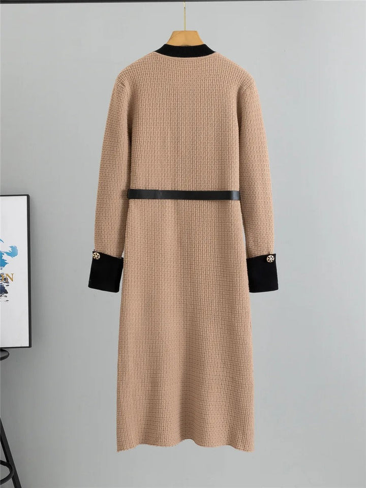 Classic Harmony Contrast-Trim Dress