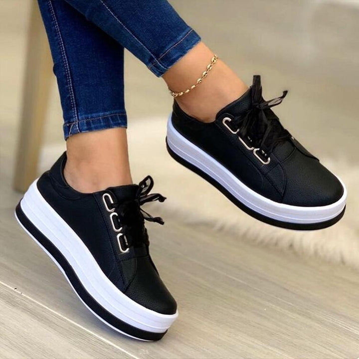 ShineLift Metallic Platform Sneakers