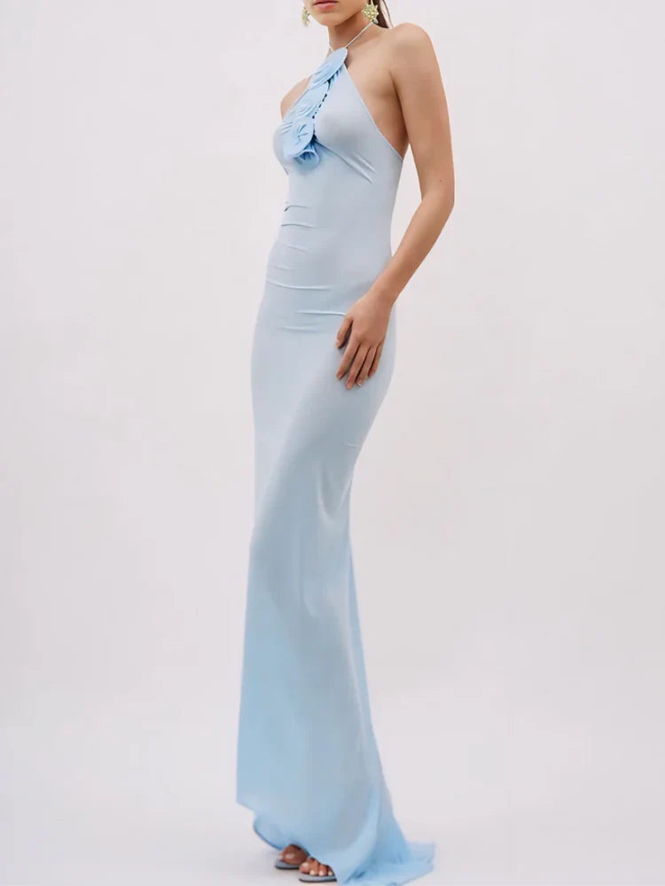 Aveline Bloom Halter Dress