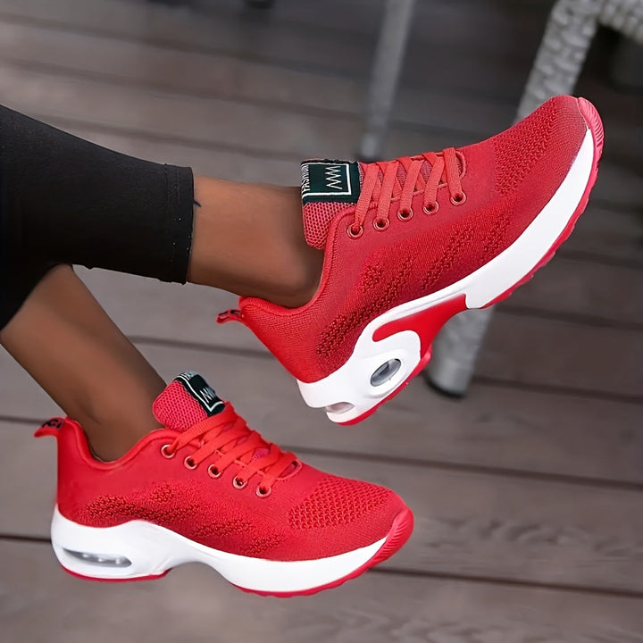 AeroFlex White Air-Cushion Sneakers