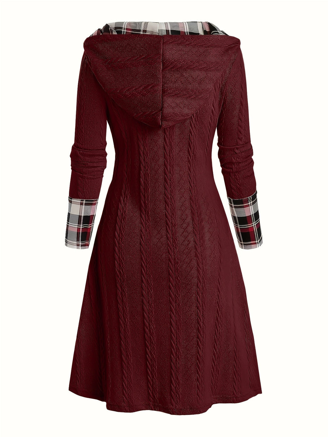 Highland Plaid Knit Dress