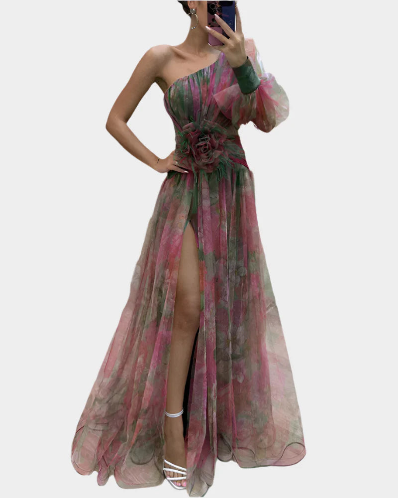 Romantic Dress with Slit