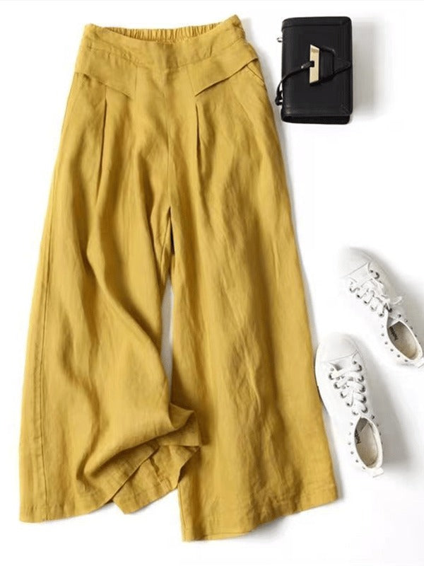 Coastal Breeze Wide-Leg Linen Pants