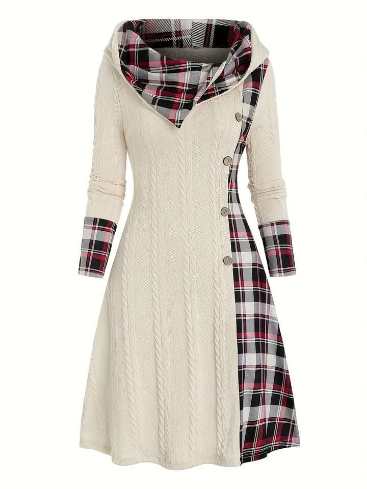 Highland Plaid Knit Dress