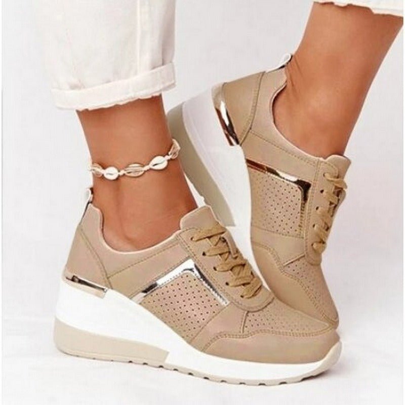 LuxeRise Wedge Sneakers