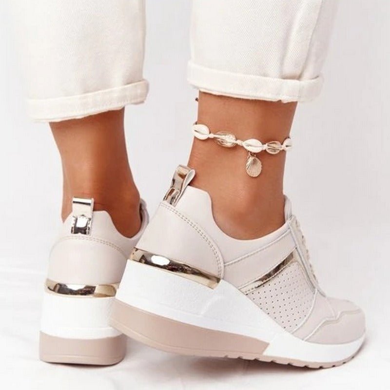 LuxeRise Wedge Sneakers