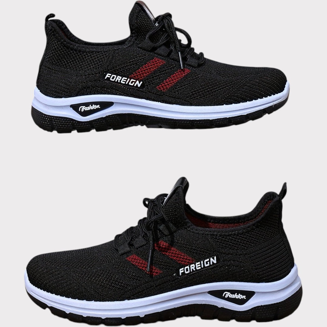 Lightweight Mesh Walking Sneakers – Plum