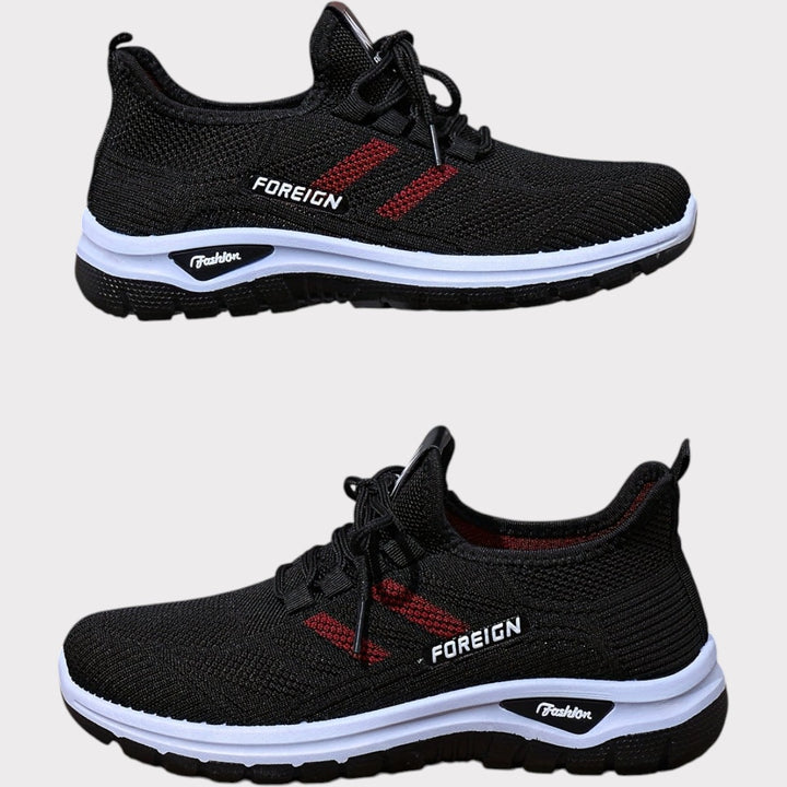 Lightweight Mesh Walking Sneakers – Plum