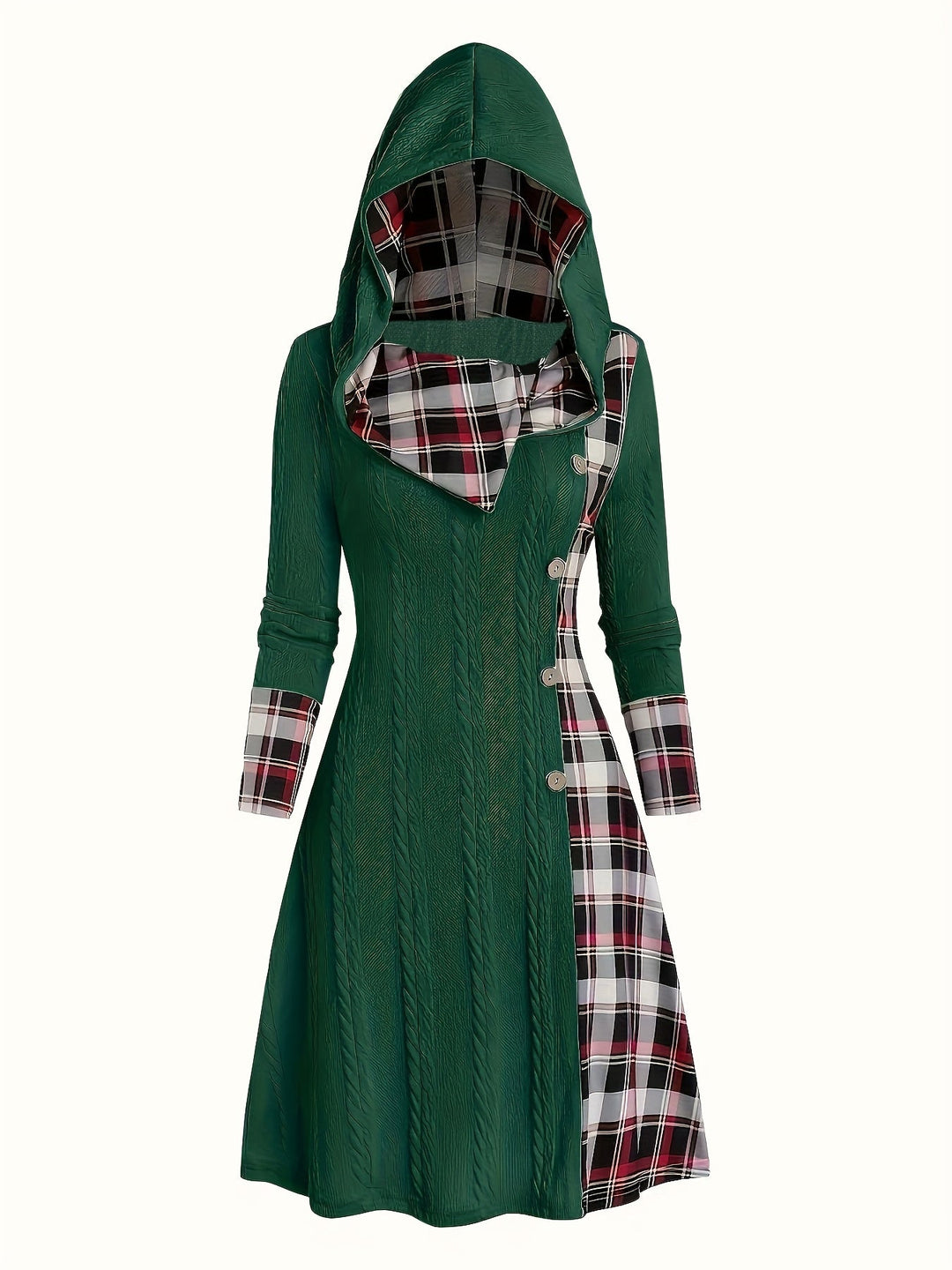 Highland Plaid Knit Dress