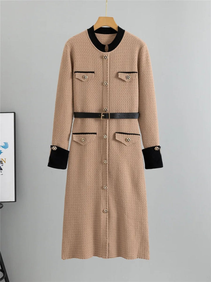 Classic Harmony Contrast-Trim Dress