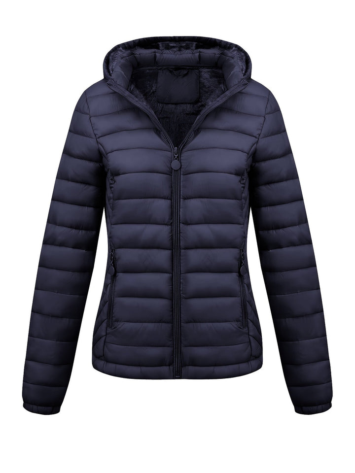 Amber Glow Puffer Jacket