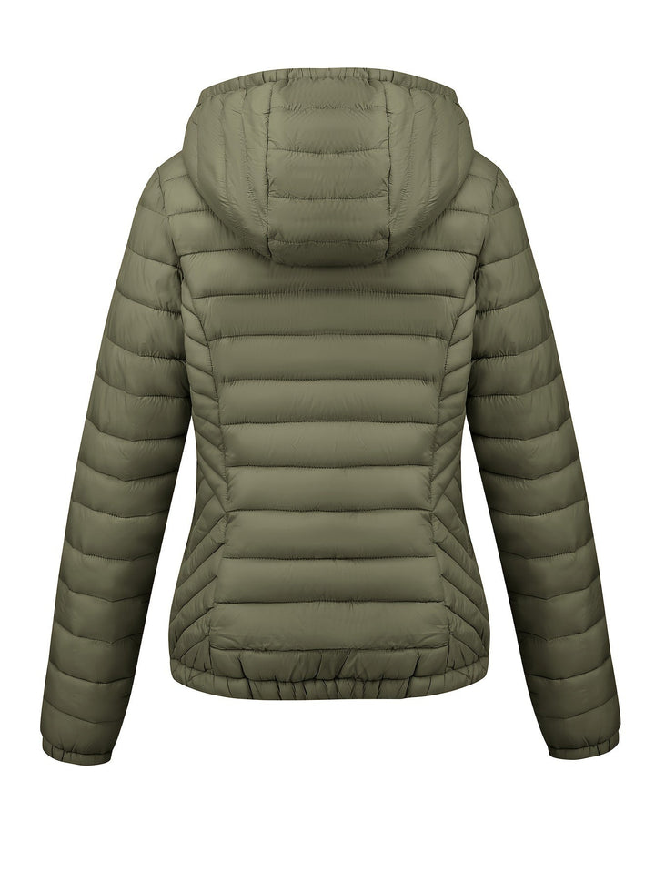 Amber Glow Puffer Jacket